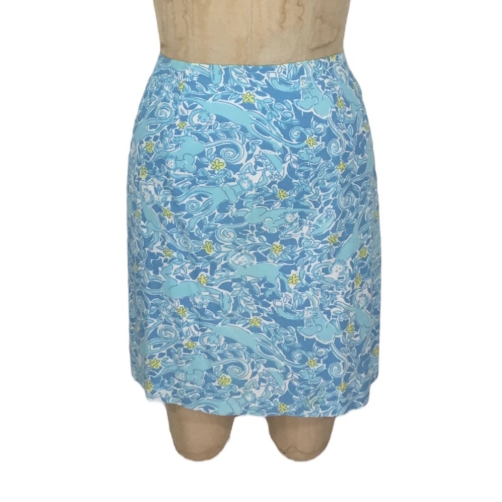 Lilly Pulitzer ‘Kiss The Cook’ monkey print skirt • size 8